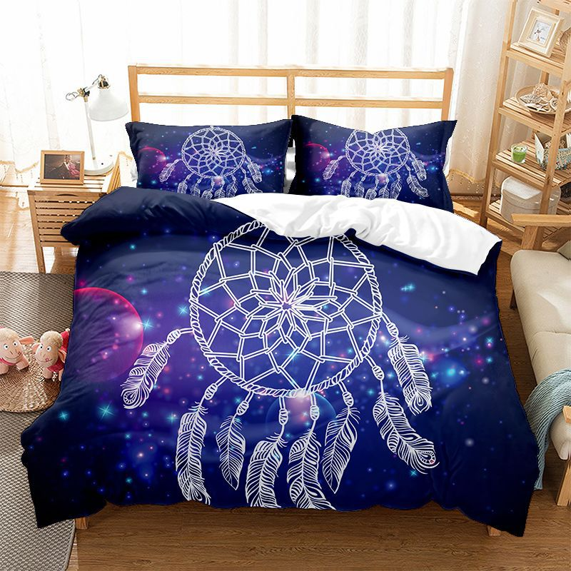 Fantasy Rainbow Pok Dream Net Series Three Down Duvet Cover Matte Four piece Set_voghion.com