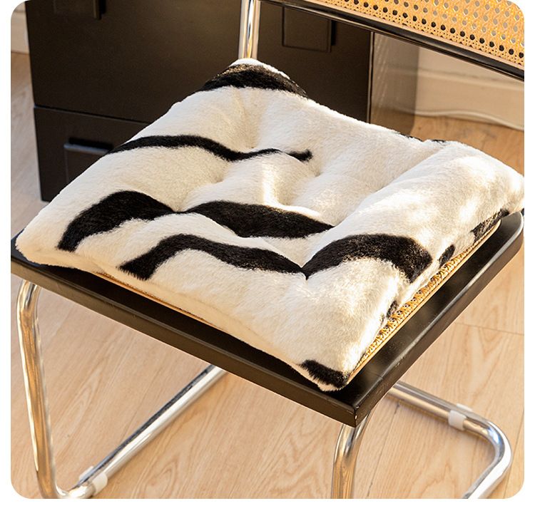 Cuscino per sedia con stampa zebrata e memory foam – Cuscino per seduta ultra morbido e di supporto per ufficio, casa e studio – Comfort moderno ed elegante_voghion.com