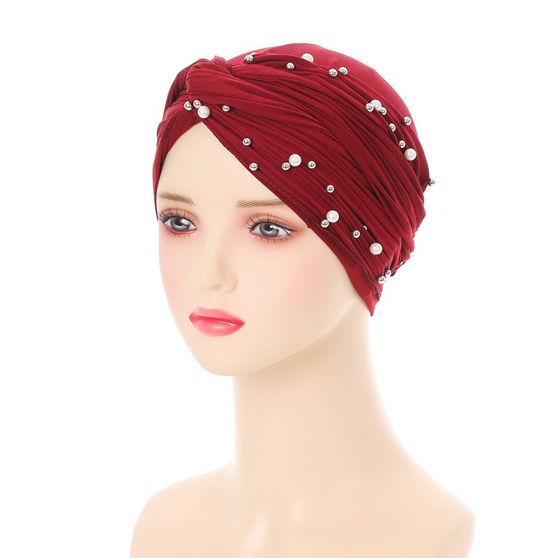 Muslim hat Polyester fashion simple turban hat hat_voghion.com