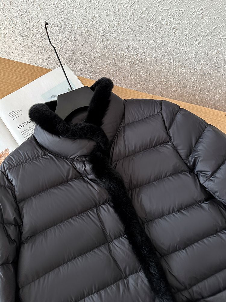 Damenbekleidung Seto Pelz Daunenjacke, leicht und dünn, neuer chinesischer Stil, High-End, stimmungsvoll und modisch, 2024 Neuheiten für den Winter_voghion.com