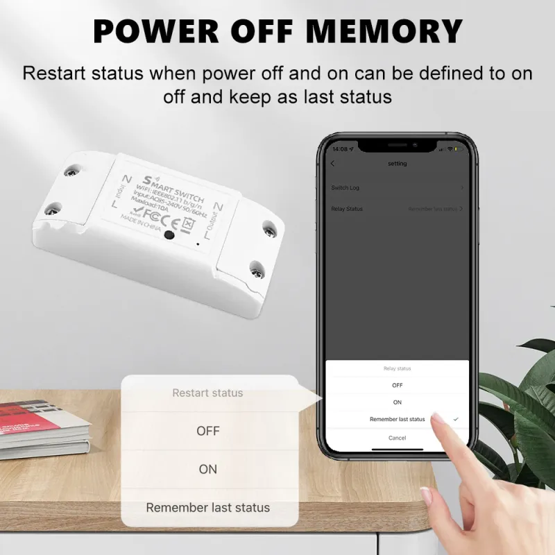 Tuya WiFi Switch Mini Universal Breaker Smart Life Wireless Remote Control Works With Alexa Google Home Yandex Alice_voghion.com