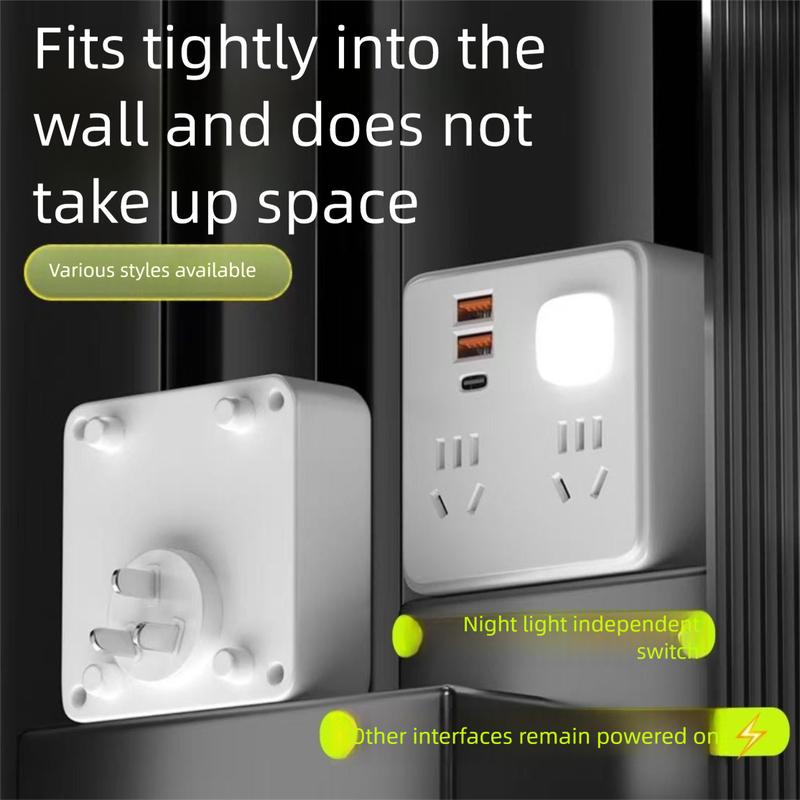 Prise intelligente domestique 86 convertisseurs multifonctions multiprise USB multi-trous pour dortoir étudiant_voghion.com