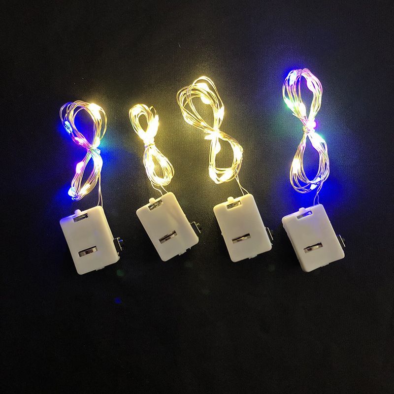 Luci fatate a LED con filo di rame flessibile, mini luci a batteria per bouquet di fiori, matrimoni, feste e decorazioni per bancarelle del mercato_voghion.com