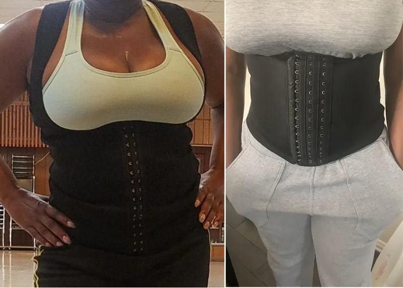 CXZD Damen Taillentrainer Hüftgürtel Schlankheitsgürtel Taillenmieder Korsett Neopren Shaperwear Weste Bauch Taillen-Bauchformer CXZD_voghion.com