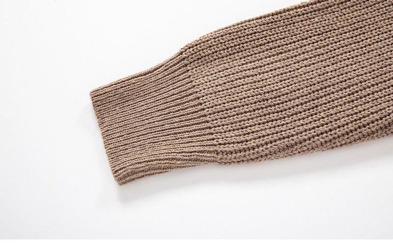 Maglione da uomo autunno inverno nuovo slim fit base colletto rovesciato mezza cerniera maglia maglia tinta unita_voghion.com
