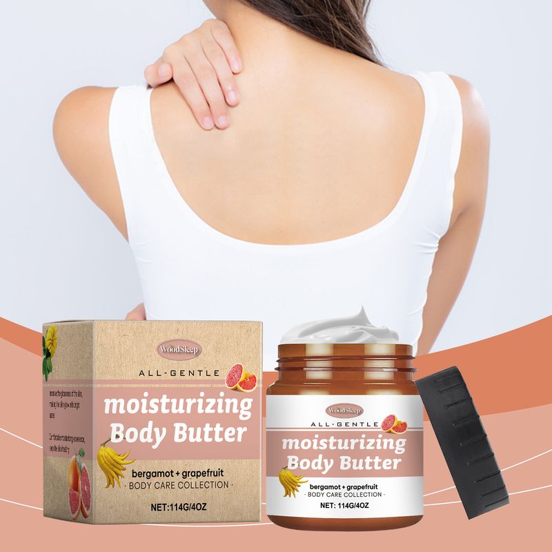 WoodSleep Body Butter Moisturizer With Bergamot And Grapefruit Flavor Hydrates And Moisturizes Skin All Over_voghion.com
