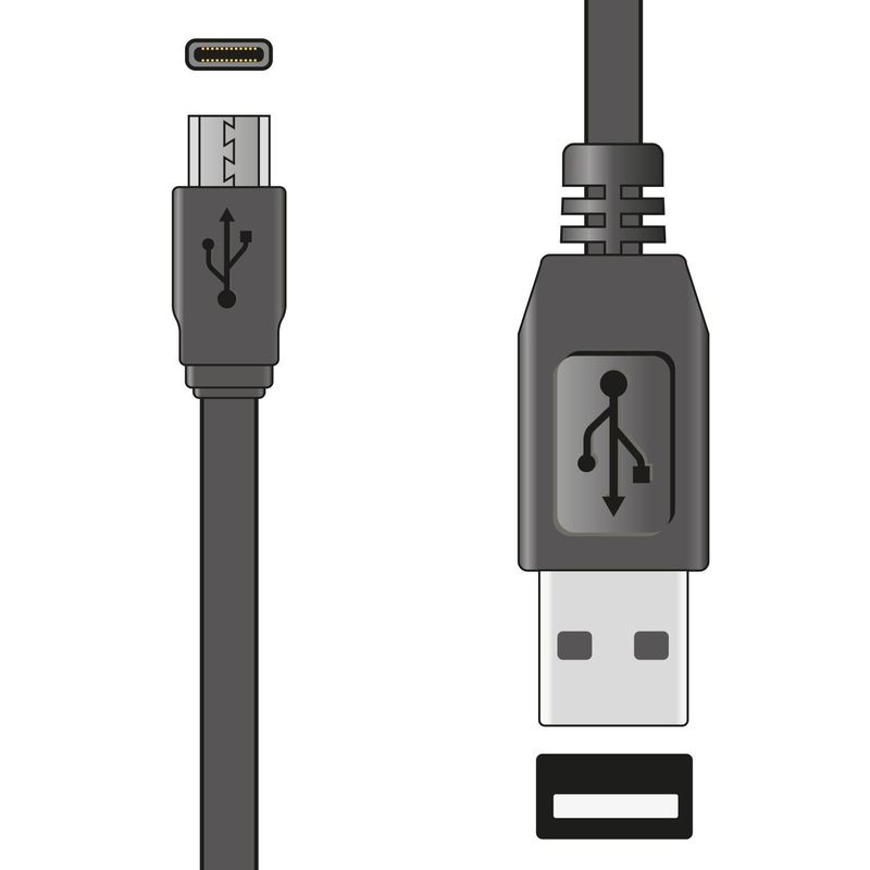 5 câbles USB courts et plats de type C de 0,2 m x 20 cm pour synchronisation et chargement de téléphone portable/ordinateur portable_voghion.com