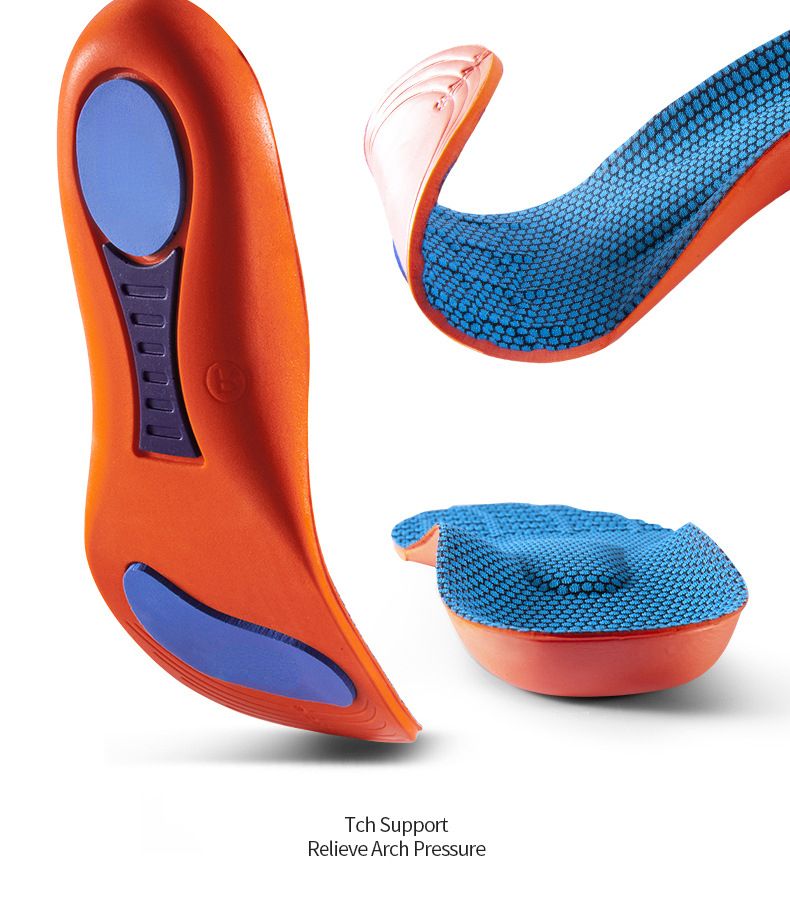 3D-Sport-Einlegesohlen, weiche Herren-Deodorant-Flachgewölbe-Unterstützung, volle Polsterung, elastische Massage-Einlegesohle für Laufsohlen_voghion.com