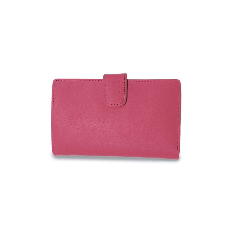 Isabella Pink Leather Passport Organizer Wallet_voghion.com