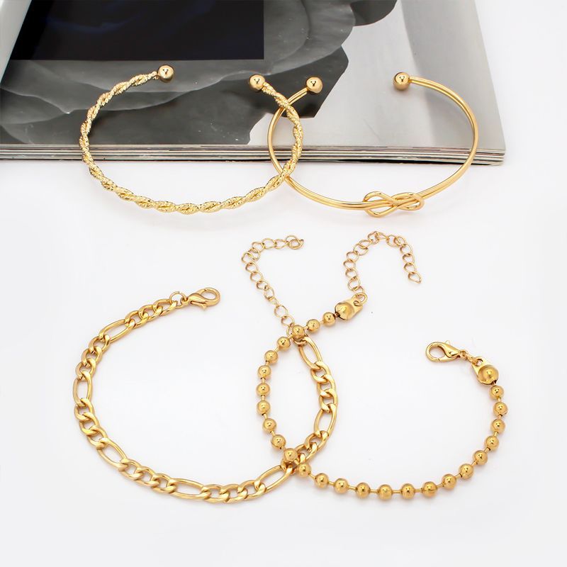 Ins Niche Fashion Simple Hand Jewelry For Women Multi Layer Stacking Adjustable Bracelet Set BR1880_voghion.com