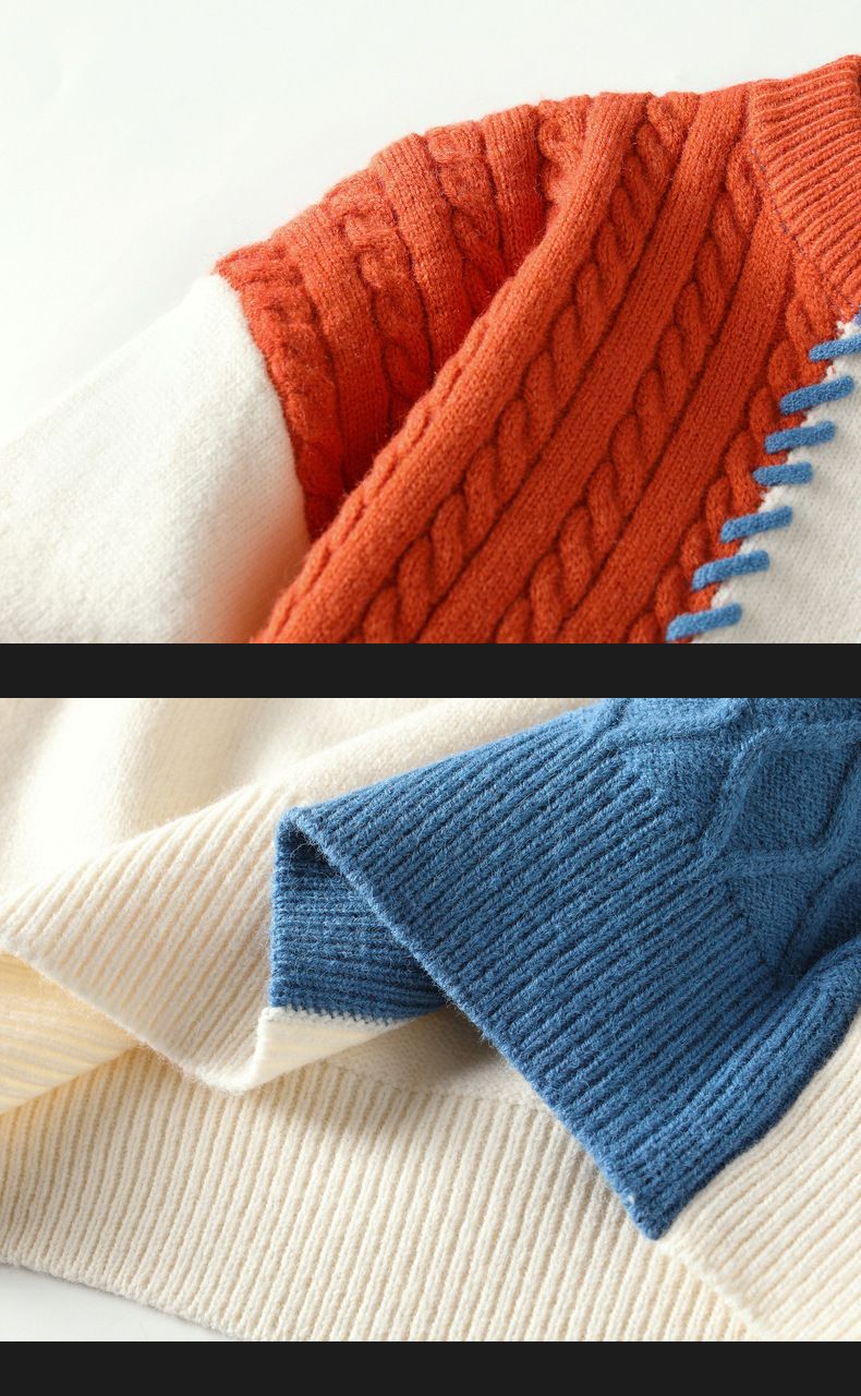 Herrenbekleidung 2024 NEU heißer Verkauf, heißer Verkauf, Herbst und Winter neuer lässiger Rundhalspullover, Basisstrickpullover, großer lockerer Pullover_voghion.com