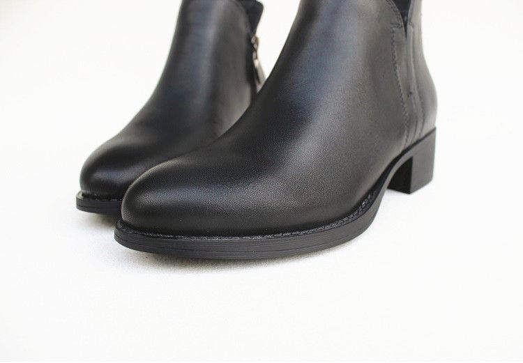 Export First Layer Cowhide All-Match Working Wear Ankle Boots_voghion.com