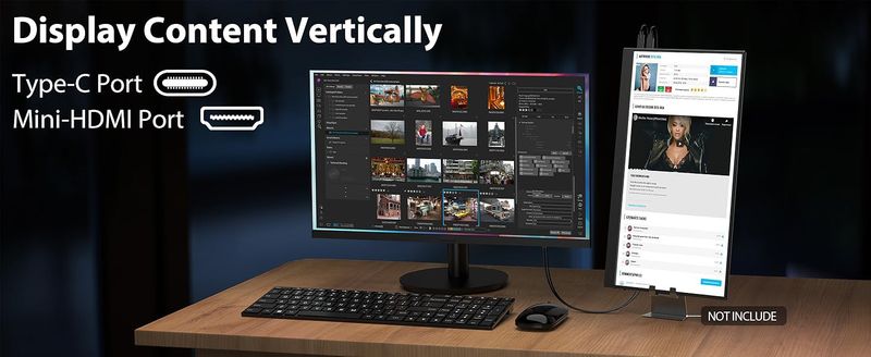 16.1-inch 2.5K Portable 144Hz Secondary Laptop Expansion Screen With External Monitor_voghion.com