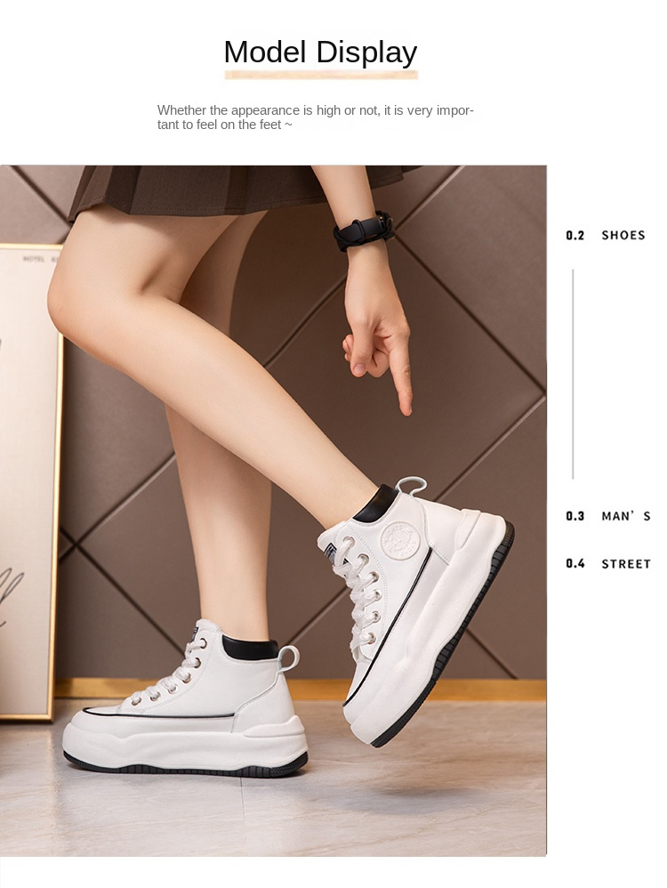 Women's Plush High-top Fashion Casual Sneakers_voghion.com
