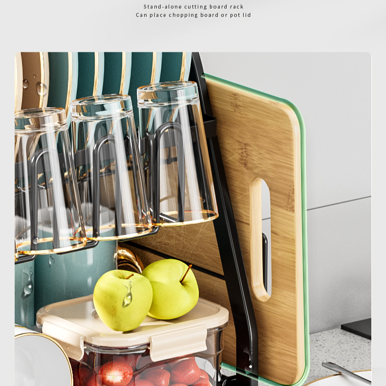 Bowl And Dish Storage Rack Kitchen Storage Rack Multi-Functional Bowl And Chopsticks Draining Rack Household Table Storage Rack_voghion.com