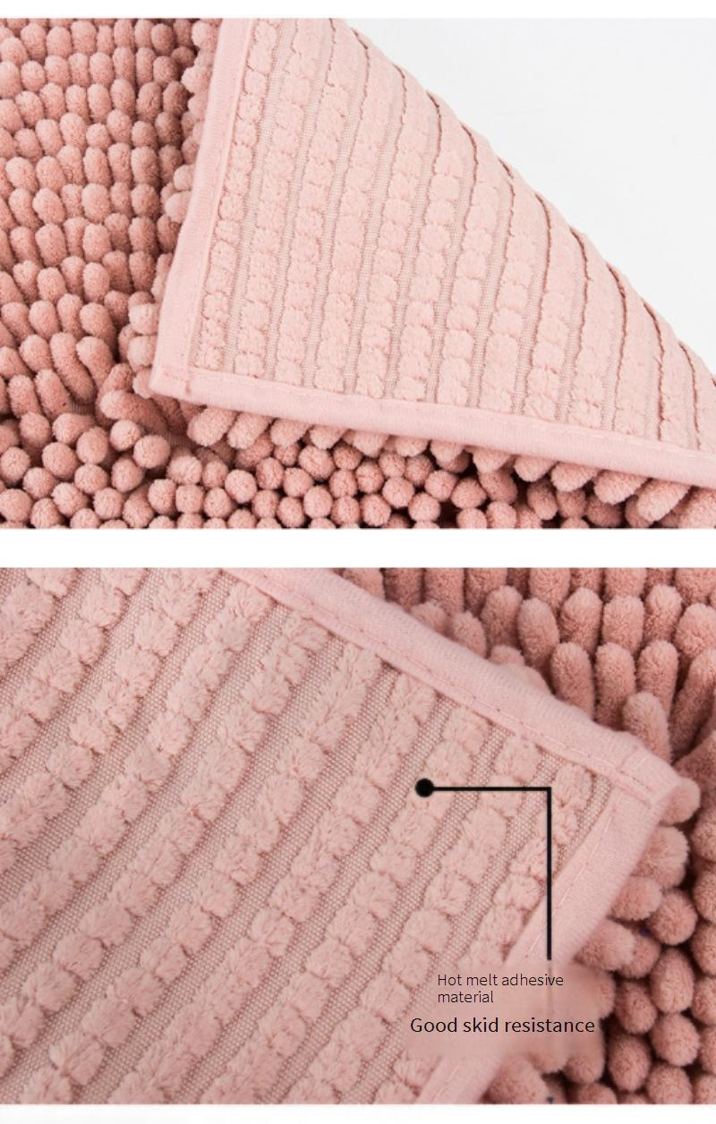 Tapis de bain en chenille de qualité supérieure – Extra épais et super absorbant – Envers antidérapant – Lavable en machine – 40 x 60 cm / 50 x 80 cm / 60 x 90 cm – Doux et moelleux_voghion.com