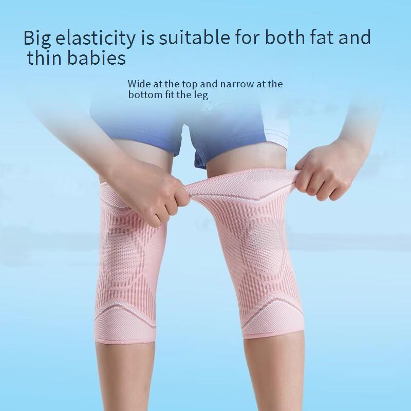 Breathable Kids Knee Pads For Basketball, Soccer, Running - Lightweight & Protective Sports Gear (Pair, Black/Blue/Pink)_voghion.com