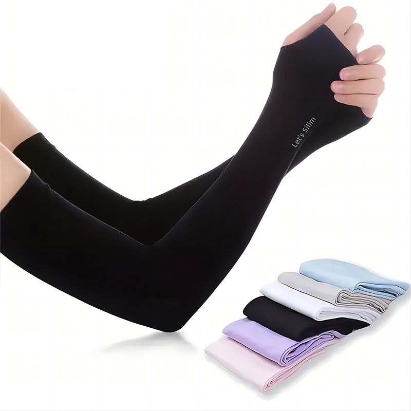 Manchons de protection UV en soie glacée pour voyage, pour hommes et femmes, style coréen, pour étudiants_voghion.com
