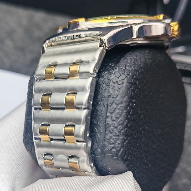 Herrenuhr Brieftasche Geschenkbox Set wasserdichte Quarzuhr Stahlarmband_voghion.com