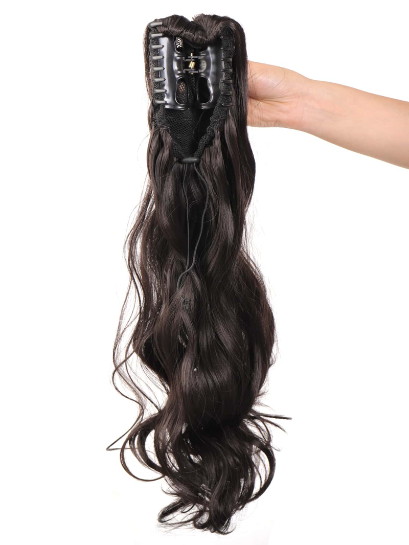 Wigs Claw Clip Curly Ponytail Synthetic Hair Extensions_voghion.com
