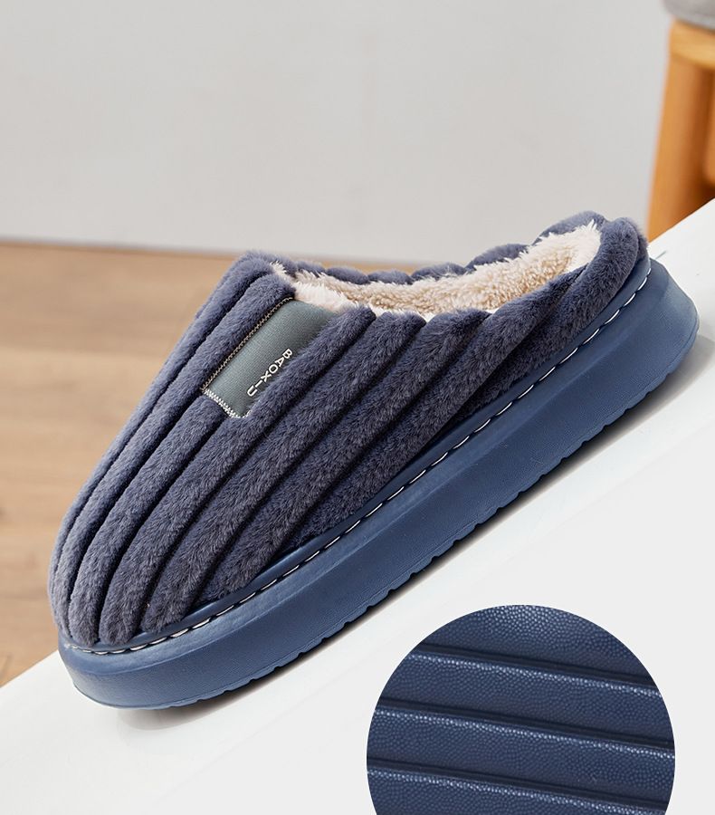 Plus con sensazione di merda da uomo fondo spesso casa antiscivolo autunno e inverno taglie forti extra large termico peluche_voghion.com
