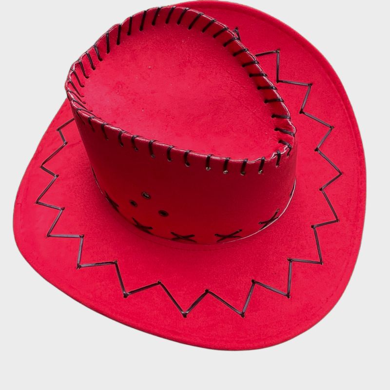 Western Cowboy Sommer Unisex Schutz Stil Ritter Breite Krempe Strand Sonnenhut Wildleder_voghion.com