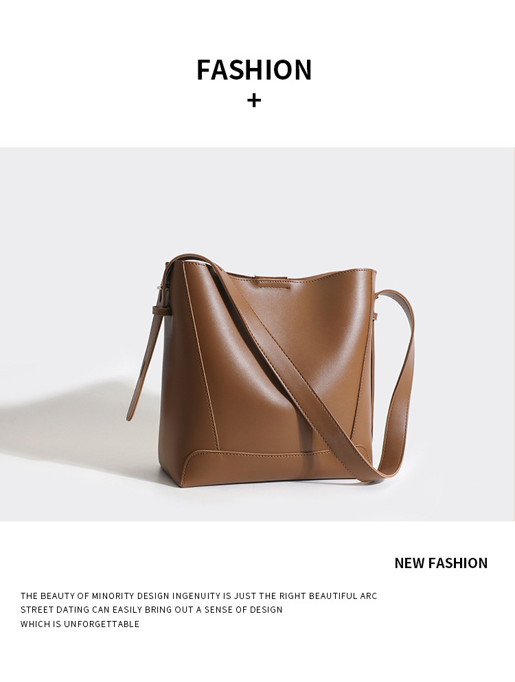Fashion Bucket Bag Women's Large Capacity Shoulder Underarm Bag Crossbody Bag Commuter Tote Bag_voghion.com