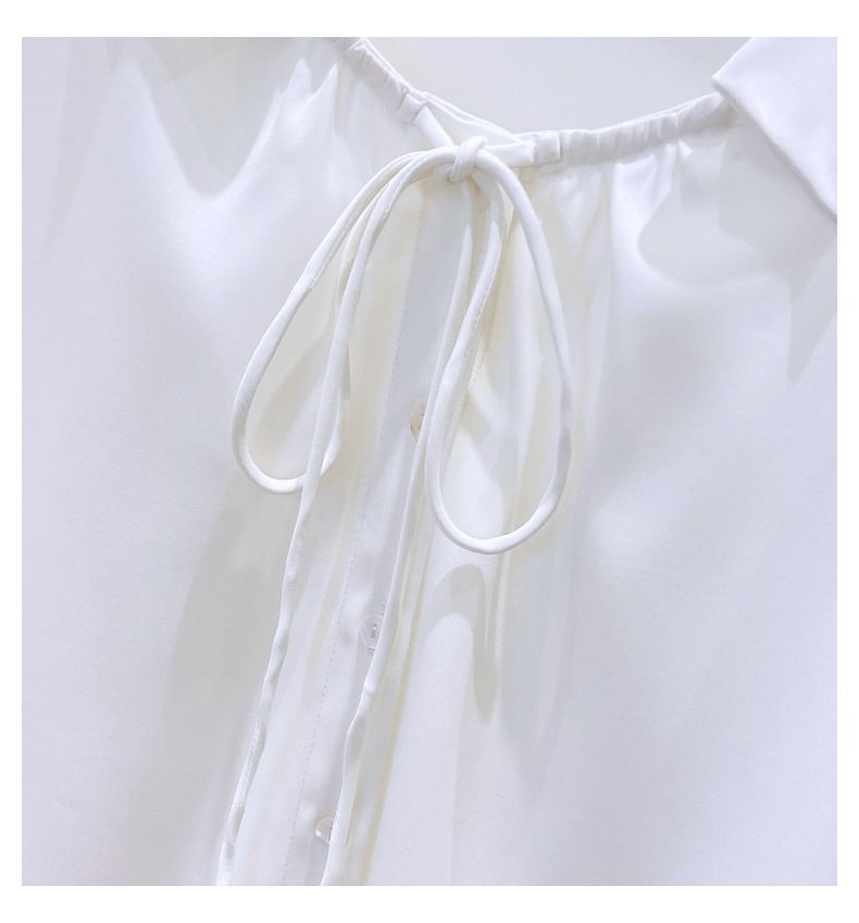 Elegantes weißes Satinhemd in Übergröße für Damen – stylische Freizeitbluse mit langen Ärmeln, bequemer Stretchstoff, erhältlich in 4XL-8XL_voghion.com