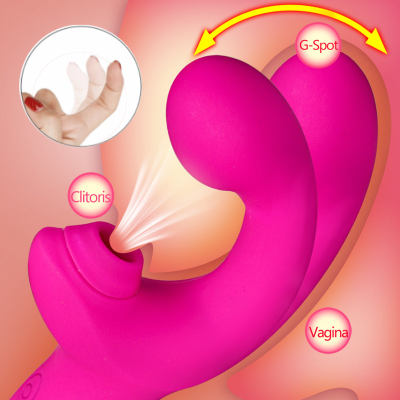 Seks untuk Produk Wanita Stimulator Klitoris Dapat Diisi Ulang Alat Pengisap Klitoris dengan 10 Mode Kuat_voghion.com