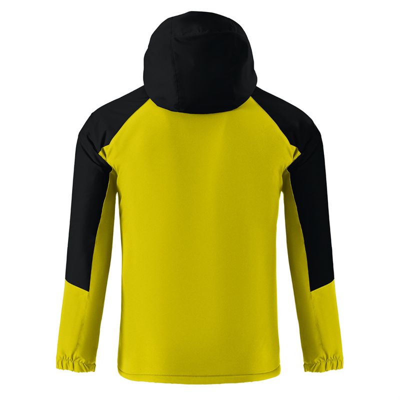 Giacca a vento con cappuccio, morbida e spessa, da uomo, elegante, con motivo color block, per le tendenze della moda autunnale e invernale_voghion.com