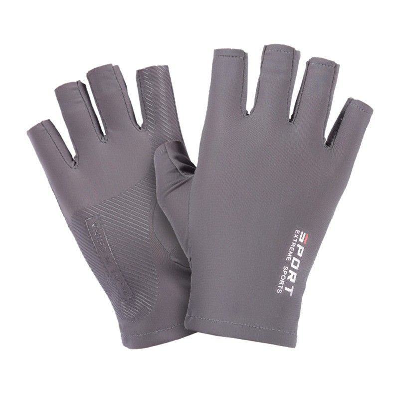 Ice silk sunscreen gloves for men and women high elastic comfortable gloves for cycling high elastic comfortable gloves for driving_voghion.com