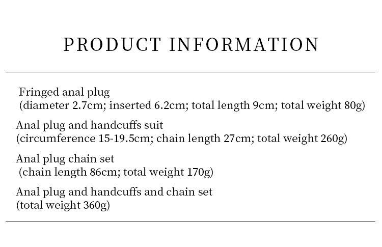 Black Wolf Metal With Brushes Crystal Beads Plug Handcuffs Prostate Massager Anal Vibrator Adult Toys Sex Store_voghion.com