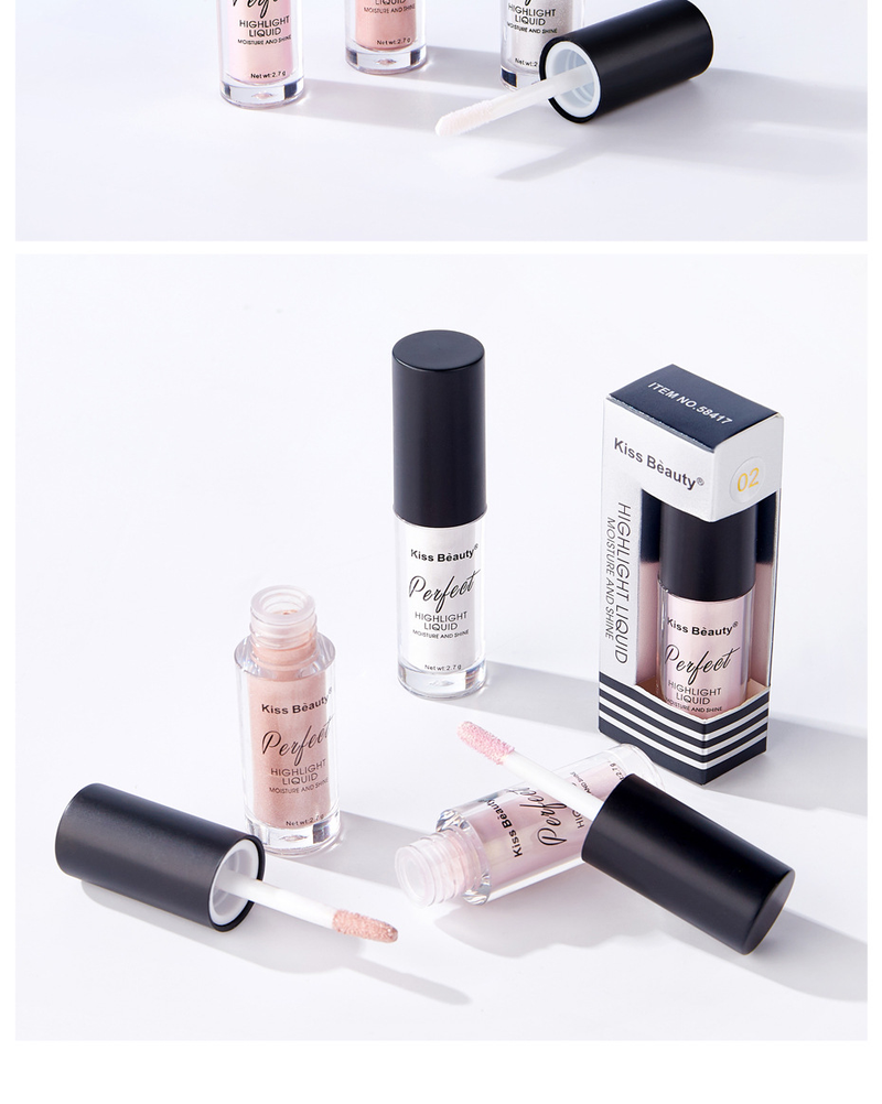 Flüssiger Highlighter, Gesichtskonturierung, Perlglanz-Make-up, Aufheller, Bronzer, Glow, Körper, Gesichtskontur, Schimmer, Illuminator, Kosmetik_voghion.com