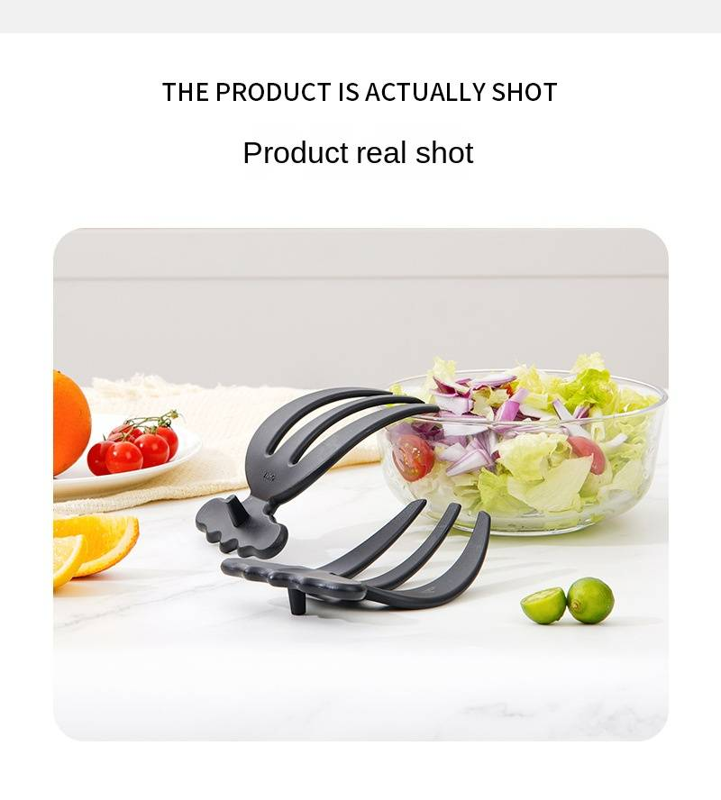 Set of 2 Fruit Salad Mixing Forks Kitchen Tools Salad Utensils 3-Finger Creative Salad Claws_voghion.com