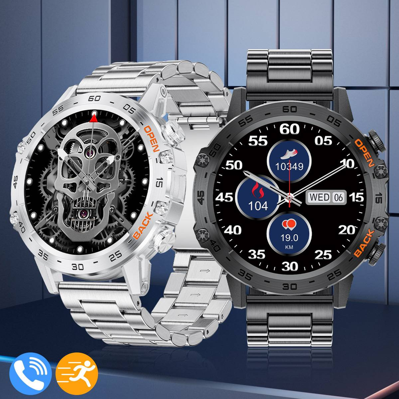Dedicated men's business wireless call multi function waterproof health monitoring sports smart watch_voghion.com