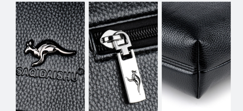 Men's Bags Factory Direct Sales Men's Handbag Large Capacity Casual Business Briefcase Horizontal Shoulder Crossbody Bag_voghion.com