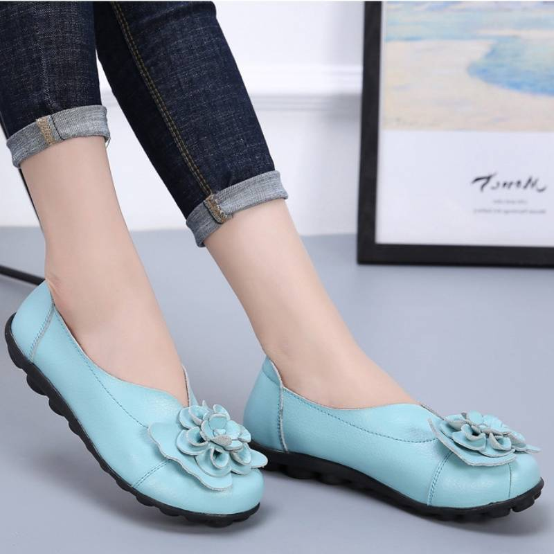 Spring/Summer Flower Comfortable Bean Women's Shoes Flat Women's Singles Shoes_voghion.com