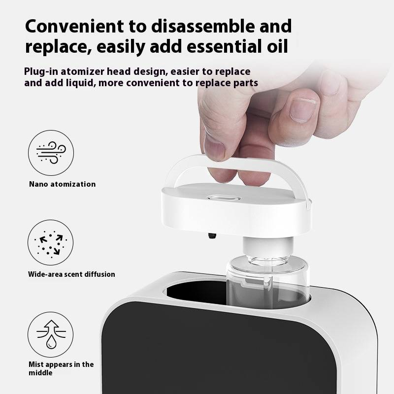 Difusor de aromas Smart Touch com Bluetooth e controle remoto - Purificador de ar, umidificador e dispensador de fragrâncias para casa, escritório e spa_voghion.com