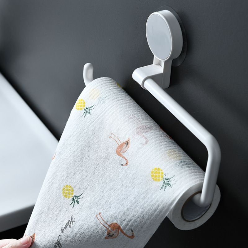 Mensola da parete per carta senza supporto, portaoggetti per carta da appendere, portaoggetti per carta, straccio, pellicola trasparente, sacchetto, rotolo di carta da cucina_voghion.com