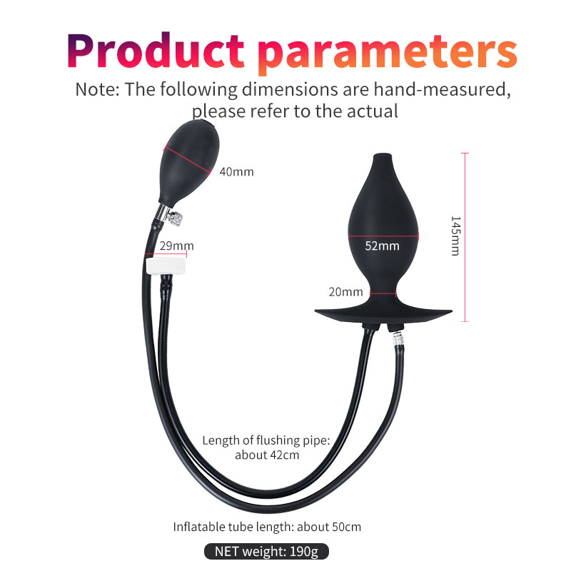 Iatable Anal Enema Plug può espandere la grande natica Plug Protate Maager Dilatatore anale Fluh Enema Male e Fema_voghion.com