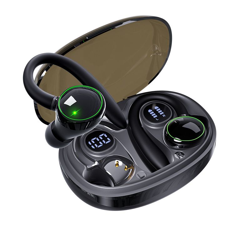 Auriculares deportivos Bluetooth 5.3 Dual Mark con reducción de ruido, resistentes al agua y con cancelación de ruido para fitness_voghion.com