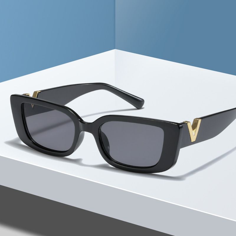 Fashion Cat Eye Sonnebrëller Fraen V Sonnebrëller Fir Dammen Classic Rectangle Driving Shade_voghion.com
