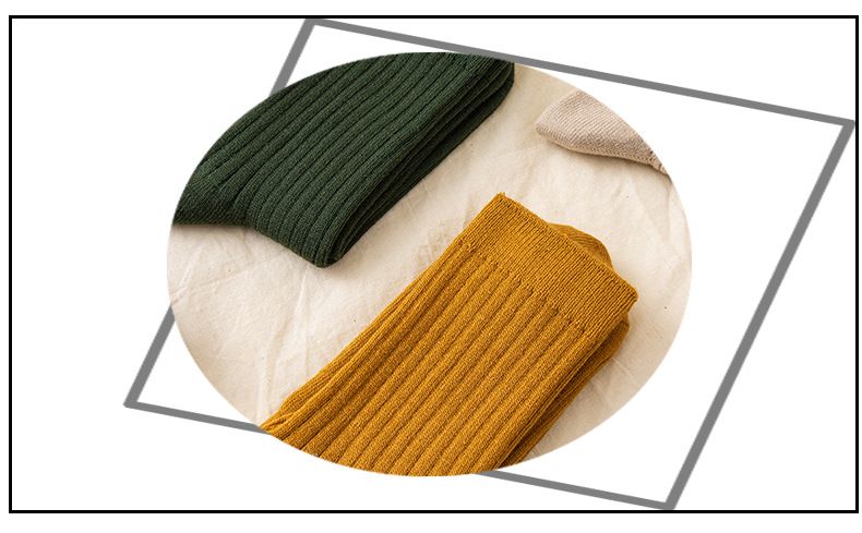 Herfst- en wintersokken voor dames, wollen sokken, studenten, warme mid-tube sokken voor dames, koudebestendige zachte Japanse mid-tube verdikte wollen sokken_voghion.com