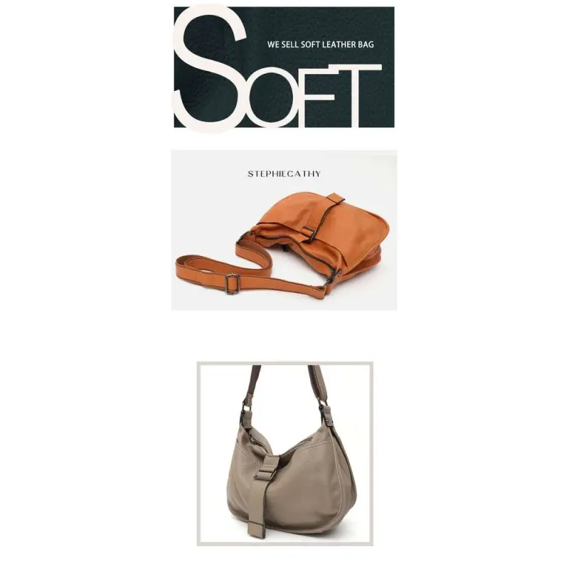 Designer Bags 2025 Women Design Style Genuine Leather Shoulder Multi Pockets Casual Daily Slouchy Preppy Chic Handbag_voghion.com