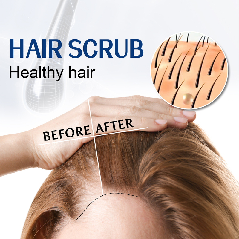 EELHOE Crema Detergente Scrub per Capelli per la forfora del cuoio capelluto, allevia il prurito, soffice, idratante, capelli densi, fissazione dei capelli,_voghion.com