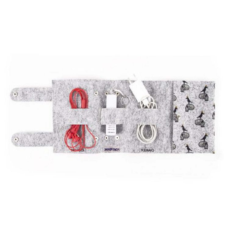 BiggDesign King Raven Felt Mobile Organizer_voghion.com