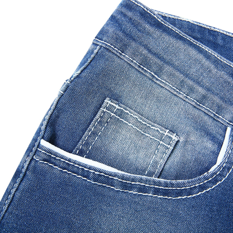 Männer Solide Stretch Gerade Jeans Männer Schnurrbart Effekt Taschen Denim Cargo Hosen Beiläufige Lose Pantalones Hombre Hosen_voghion.com