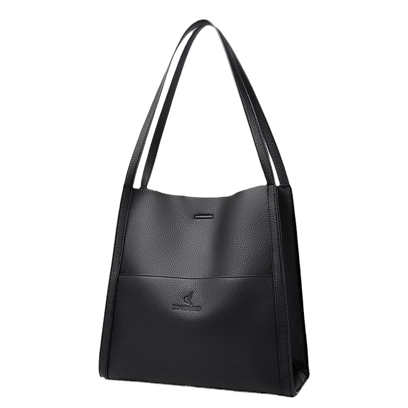Genuine high-end leather bag women's new tote bag fashion and versatile large-capacity handbag armpit bag women_voghion.com