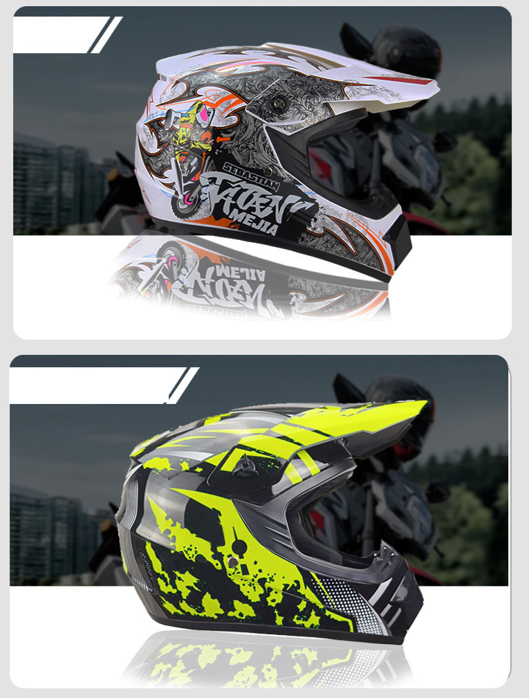 ABS-materiale kul hjelm motorsykkelkjøring terrenghjelm fire sesonger halvhjelm liten terrenghjelm_voghion.com