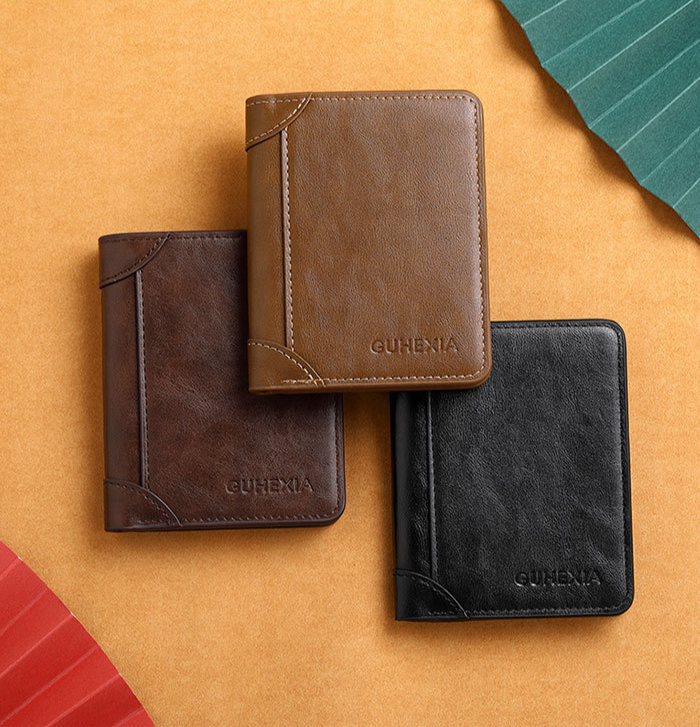 Men's Wallet Wallet Men's Pu Ultra-thin Zip Wallet Soft Wallet Trend Portable Business Retro_voghion.com